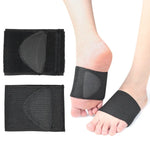 Fußstützpolster mit elastischer Bandage für Plattfüße, Schwarz S, Schwarz M, Schwarz L