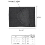 Fußstützpolster mit elastischer Bandage für Plattfüße, Schwarz S, Schwarz M, Schwarz L