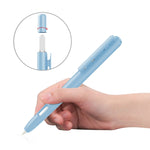 Doppelklick Automatisch einziehbare Stylus-Stift-Hülle für Apple Pencil 2, Grau, Perlmuttweiß, Pink, Armeegrün, Tiefes Weltraumgrau, Blau, Grasgrün, Lila