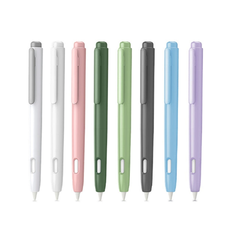 Doppelklick Automatisch einziehbare Stylus-Stift-Hülle für Apple Pencil 2, Grau, Perlmuttweiß, Pink, Armeegrün, Tiefes Weltraumgrau, Blau, Grasgrün, Lila