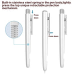 Doppelklick Automatisch einziehbare Stylus-Stift-Hülle für Apple Pencil 2, Grau, Perlmuttweiß, Pink, Armeegrün, Tiefes Weltraumgrau, Blau, Grasgrün, Lila