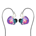 QKZ AK6 PRO HiFi Subwoofer In-Ear Kabelgebundene Kopfhörer mit Mikrofon, Bunt, Schwarz, Weiß, Grün