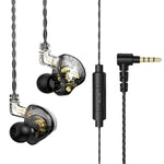 QKZ AK6 PRO HiFi Subwoofer In-Ear Kabelgebundene Kopfhörer mit Mikrofon, Bunt, Schwarz, Weiß, Grün