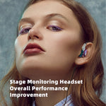 QKZ AK6 PRO HiFi Subwoofer In-Ear Kabelgebundene Kopfhörer mit Mikrofon, Bunt, Schwarz, Weiß, Grün