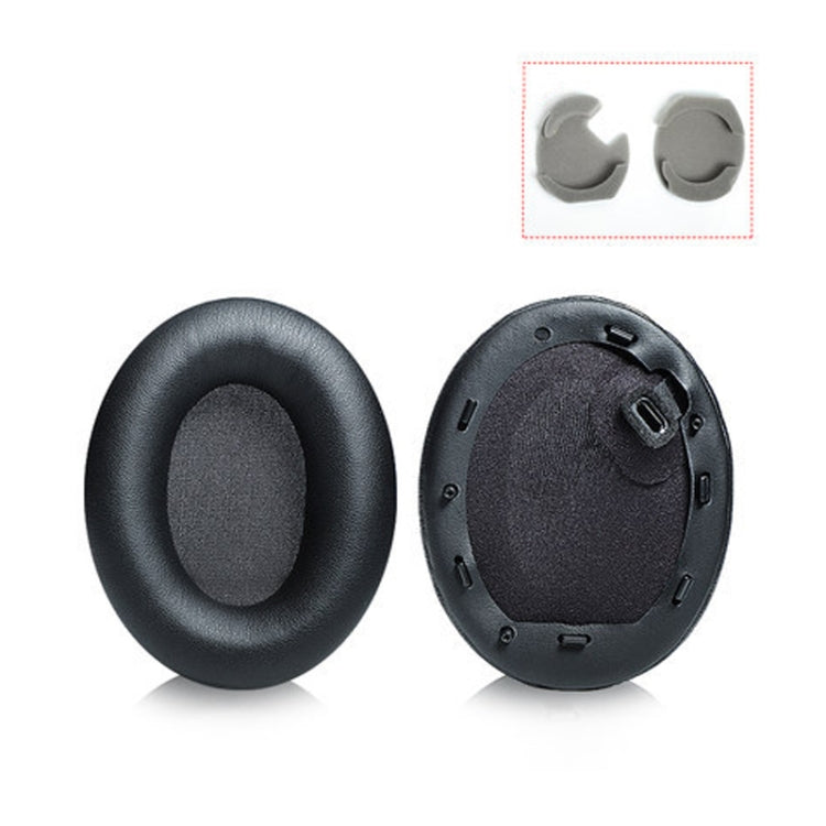 2 STÜCK Leder-Kopfhörer-Ohrpolster für Sony 1000XM4, Schwarz mit Druckknopf, Champagner mit Druckknopf, Schwarzes Proteinleder ohne Druckknopf, Schwarzes Lammleder ohne Druckknopf, Champagner Lammleder ohne Druckknopf