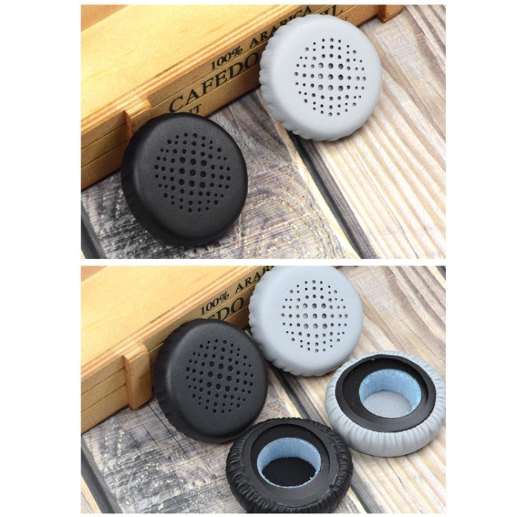 2 STÜCK Kopfhörer Waben-Ohrpolster für Jabra Evolve 20se / 30II / 40 / 65+ / 75+, Schwarz, Grau
