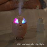 Y18 Mini USB Schlafzimmer-Spray Helle Nachtlampe Luftbefeuchter, Weiß, Rosa, Schwarz, Dunkle Holzmaserung, Helle Holzmaserung