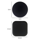 Geräuschloses Antikollisions-Silikonpolster für Türgriffe, Größe: 5 cm rund schwarz, 5 cm rund grün, 4,5 cm quadratisch grau, 4,5 cm quadratisch pink, 4,5 cm quadratisch grün, 4,5 cm quadratisch weiß, 4,5 cm quadratisch schwarz