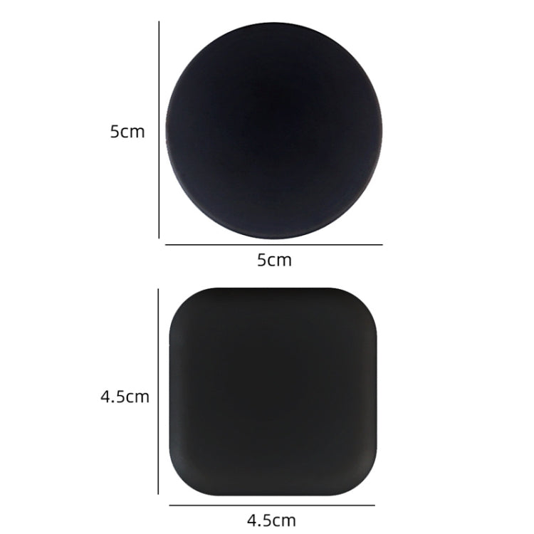 Geräuschloses Antikollisions-Silikonpolster für Türgriffe, Größe: 5 cm rund schwarz, 5 cm rund grün, 4,5 cm quadratisch grau, 4,5 cm quadratisch pink, 4,5 cm quadratisch grün, 4,5 cm quadratisch weiß, 4,5 cm quadratisch schwarz