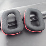 2 PCS Headset Sponge Earmuffs for Logitech G35 / G930 / G430 / F450, Black, Blue, Black+Red