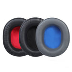 2 Stück Headset-Ohrpolster aus Proteinhaut für Audio-Technica ATH-WS660BT, Schwarz, Schwarz+Rot, Grau+Blau