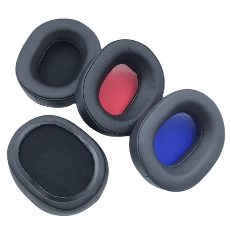 2 Stück Headset-Ohrpolster aus Proteinhaut für Audio-Technica ATH-WS660BT, Schwarz, Schwarz+Rot, Grau+Blau