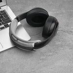 2 Stück Headset-Ohrpolster aus Proteinhaut für Audio-Technica ATH-SR30BT, Schwarzes Proteinhaut