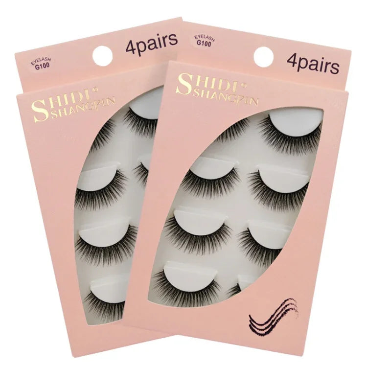 SHIDISHANGPIN 3D Nerz-Wimpern, natürlich dichte Wimpern, G100, G101, G102, G103, G104, G105, G106, G107, G108, G109