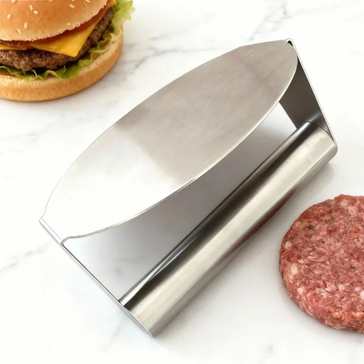 304 Edelstahl Hamburger Manuelle Fleischpresse, Rund, Quadratisch