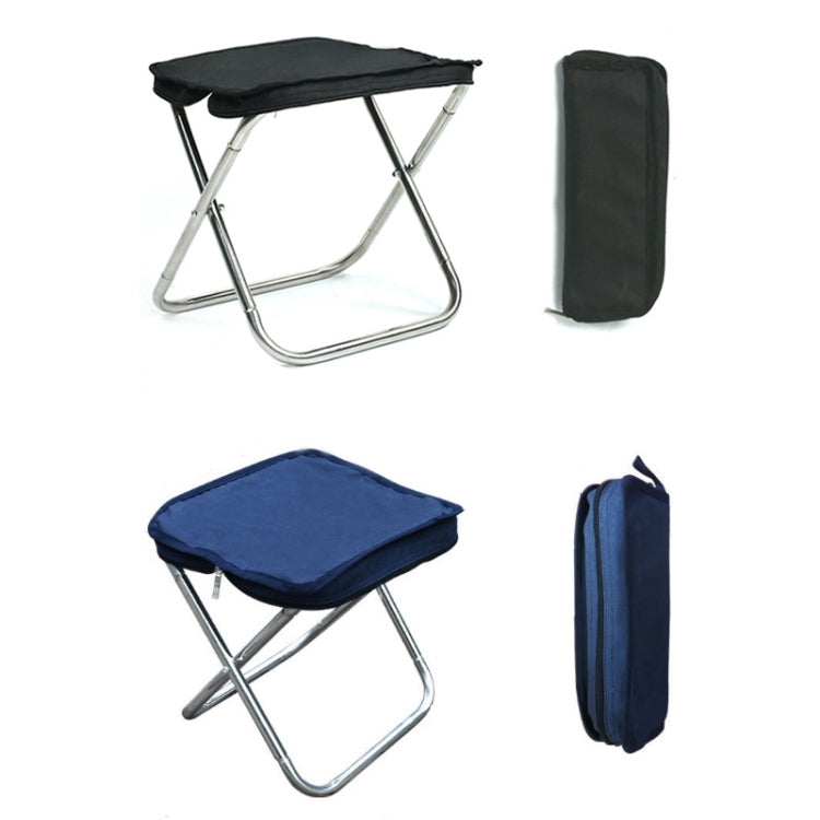 Outdoor tragbarer faltbarer Angelhocker mit Handtasche, Angelhocker (Schwarz), Angelhocker (Blau)