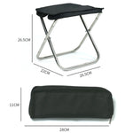 Outdoor tragbarer faltbarer Angelhocker mit Handtasche, Angelhocker (Schwarz), Angelhocker (Blau)