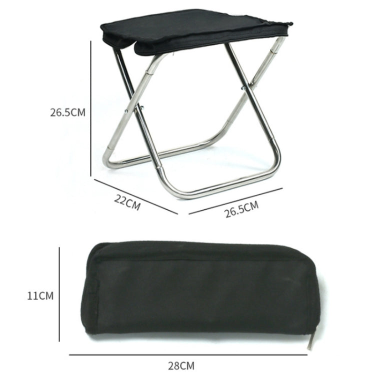 Outdoor tragbarer faltbarer Angelhocker mit Handtasche, Angelhocker (Schwarz), Angelhocker (Blau)
