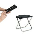 Outdoor tragbarer faltbarer Angelhocker mit Handtasche, Angelhocker (Schwarz), Angelhocker (Blau)