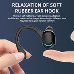 F8 Bluetooth 5.1 Ohrbügel Stereo Kabellose Sportkopfhörer, Einzelner Kopfhörer (Schwarz), Einzelner Kopfhörer (Weiß), Einzelner Kopfhörer (Schwarz+Rot), Einzelner Kopfhörer (Schwarz+Blau), Einzelner Kopfhörer (Schwarz+Grün)