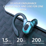 F8 Bluetooth 5.1 Ohrbügel Stereo Kabellose Sportkopfhörer, Einzelner Kopfhörer (Schwarz), Einzelner Kopfhörer (Weiß), Einzelner Kopfhörer (Schwarz+Rot), Einzelner Kopfhörer (Schwarz+Blau), Einzelner Kopfhörer (Schwarz+Grün)