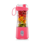 6-Blade Electric Fruit Juicer Juice Cup, Black, White, Yellow, Purple, Green, Blue, Deep Blue, Rose Red