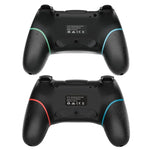 Kabelloser Bluetooth-Gamepad mit Makroprogrammierung für Switch Pro, Links Blau, Rechts Grün