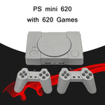 8-Bit Mini-Doppelspieler-TV-Spielkonsole mit 620 integrierten Spielen, PS1 mini (EU-Stecker)