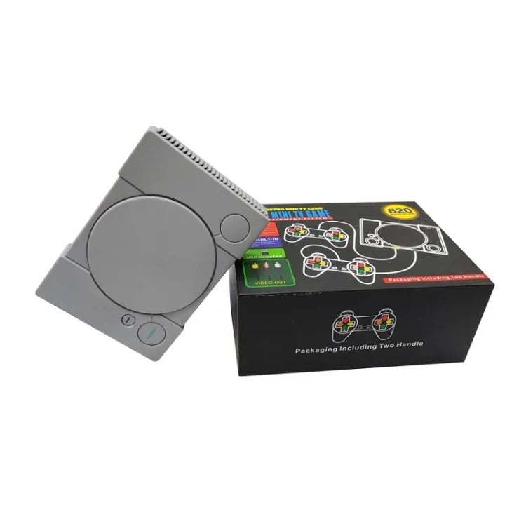 8-Bit Mini-Doppelspieler-TV-Spielkonsole mit 620 integrierten Spielen, PS1 mini (EU-Stecker)
