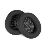 2 Stück Schwamm-Headset-Polster für Steelseries Arctis Pro / Arctis 3 / 5 / 7 (Schwarz-Grau Leder), TBD0601869701B, TBD0601869701C, TBD0601869701D, TBD0601869701E, TBD0601869701F, TBD0601869701G, TBD0601869701H, TBD0601869701J, TBD0601869701A