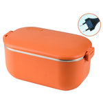 48W 1L Beheizbare Lunchbox aus Edelstahl 304, steckbar, US-Stecker, 12V Kfz-Stecker, EU-Stecker, UK-Stecker