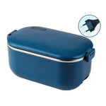 48W 1L Beheizbare Lunchbox aus Edelstahl 304, steckbar, US-Stecker, 12V Kfz-Stecker, EU-Stecker, UK-Stecker