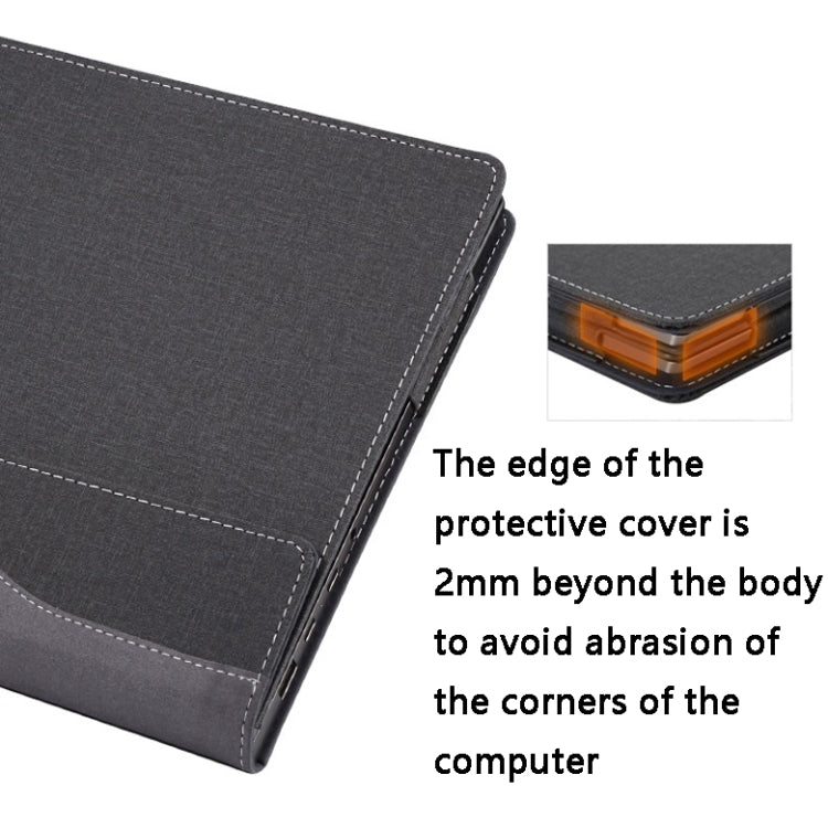 PU-Leder Laptop-Hülle, Für HP Spectre X360 13-AW 13,3, Für HP Spectre X360 15-EB 15,6