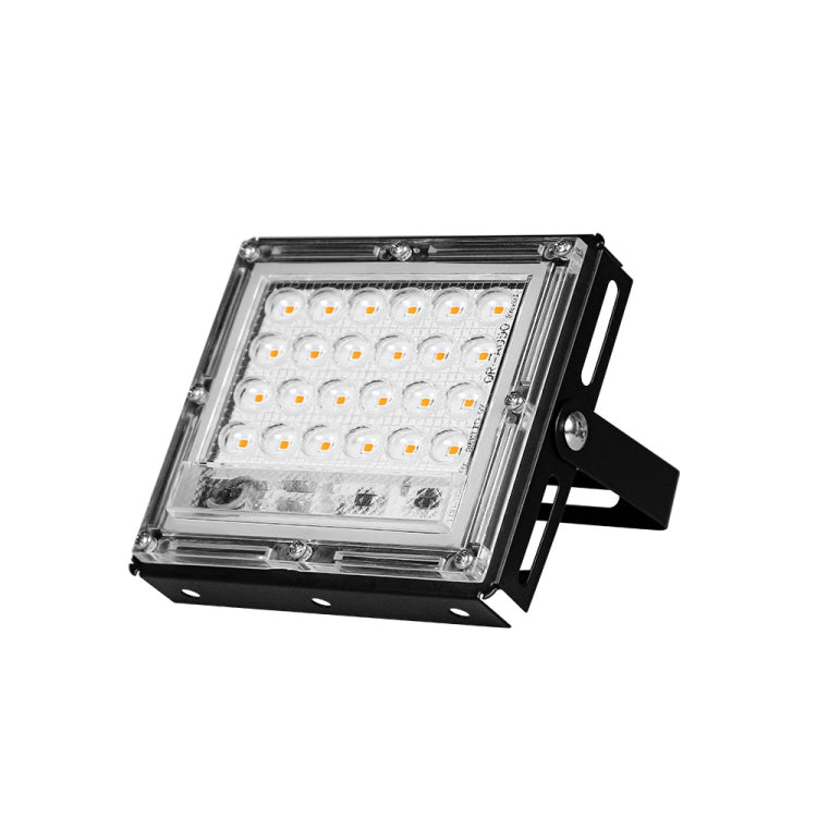 LED Pflanzenlicht Vollspektrum Wasserdichte Wachstumslampe, Drei-Draht-Anschluss 24 Perlen 25W