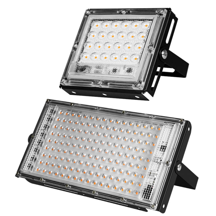 LED Pflanzenlicht Vollspektrum Wasserdichte Wachstumslampe, Drei-Draht-Anschluss 24 Perlen 25W