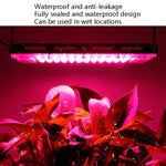 LED Pflanzenlicht Vollspektrum Wasserdichte Wachstumslampe, Drei-Draht-Anschluss 24 Perlen 25W