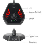 MI520 Desktop-Computer Schwanenhals-Kondensatormikrofon, USB-Version mit RGB-Atemlicht