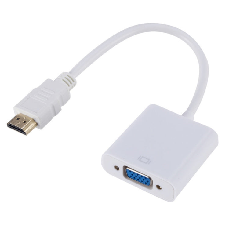 ZHQ007 HD 1080P HDMI-zu-VGA-Konverter, Weiß, Schwarz