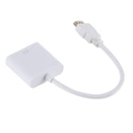 ZHQ007 HD 1080P HDMI-zu-VGA-Konverter, Weiß, Schwarz