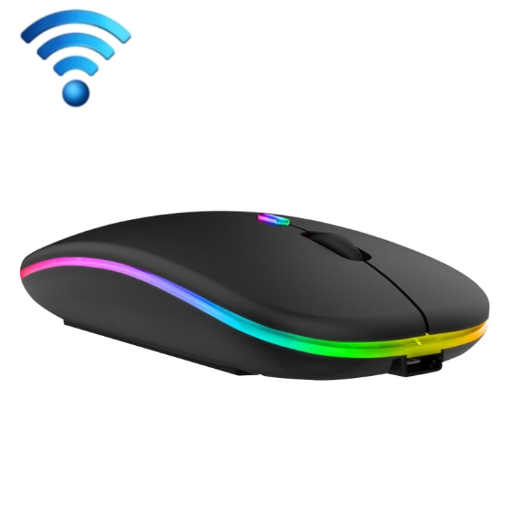 C7002 2400DPI 4 Tasten Bunte Leuchtende Kabellose Maus, 2,4G Weiß, 2,4G Roségold, 2,4G Schwarz, 2,4G Silber Grau, Dual-Modi Weiß, Dual-Modi Schwarz, Dual-Modi Silber, Dual-Modi Gold