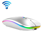 C7002 2400DPI 4 Tasten Bunte Leuchtende Kabellose Maus, 2,4G Weiß, 2,4G Roségold, 2,4G Schwarz, 2,4G Silber Grau, Dual-Modi Weiß, Dual-Modi Schwarz, Dual-Modi Silber, Dual-Modi Gold