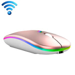 C7002 2400DPI 4 Tasten Bunte Leuchtende Kabellose Maus, 2,4G Weiß, 2,4G Roségold, 2,4G Schwarz, 2,4G Silber Grau, Dual-Modi Weiß, Dual-Modi Schwarz, Dual-Modi Silber, Dual-Modi Gold