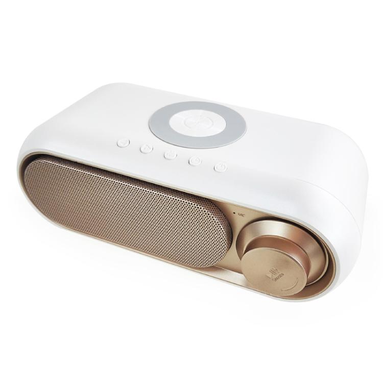 Kabelloser Lade-Bluetooth-Lautsprecher Tisch-LED-Uhr