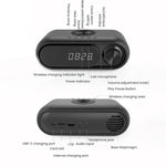 Kabelloser Lade-Bluetooth-Lautsprecher Tisch-LED-Uhr