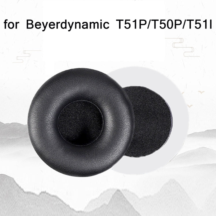 2 Stück Proteinhaut-Schwamm-Ohrpolster für Beyerdynamic T51P/T50P/T51I