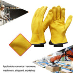 1 Paar JJ-1011 Rindsleder Outdoor Verschleißfeste Gartenhandschuhe, Größe:, M, L, XL