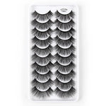 10 Paar 3D-Katzenaugen-Wimpern, natürlich dicht und voluminös, Y600, Y601, Y602, Y603, Y604, Y605, Y606, Y607, Y608, Y609