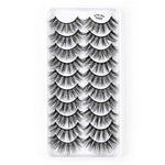 10 Paar 3D-Katzenaugen-Wimpern, natürlich dicht und voluminös, Y600, Y601, Y602, Y603, Y604, Y605, Y606, Y607, Y608, Y609