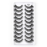 10 Paar 3D-Katzenaugen-Wimpern, natürlich dicht und voluminös, Y600, Y601, Y602, Y603, Y604, Y605, Y606, Y607, Y608, Y609