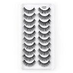 10 Paar 3D-Katzenaugen-Wimpern, natürlich dicht und voluminös, Y600, Y601, Y602, Y603, Y604, Y605, Y606, Y607, Y608, Y609